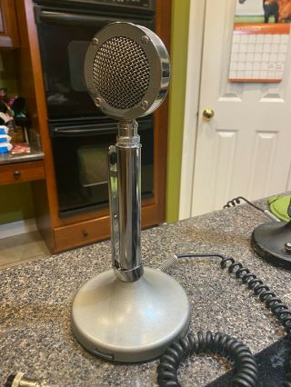 Astatic D104 Radio Microphone And Stand