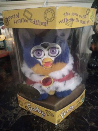 Vintage Rare Furby Your Royal Majesty 2000 Tiger Electronics Limited Edition Toy