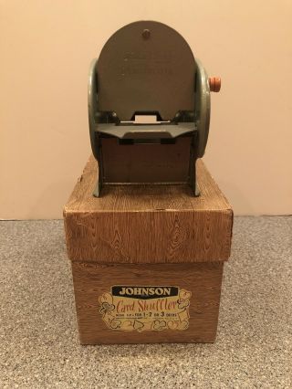 Rare Vintage Nestor Johnson Model 5 - P Card Shuffler 1950’s Boxed