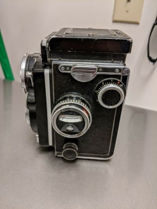 Rare Vtg Rolleiflex Syncro Compur film camera with Zeiss Planar 80mm f/2.  8 lens 5