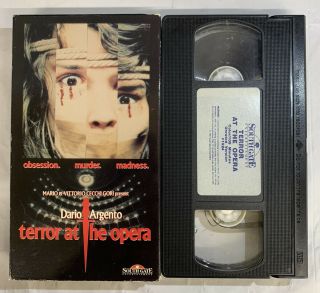Terror At The Opera Vhs Rare Horror Dario Argento Crime Mystery Thriller