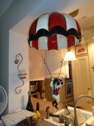 Rare Vintage Betty Boop As A Parachuter Figure/statue (30 By 18 ")