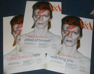 David Bowie V&a Exhibition Promo Posters Never For Normal V - Rare