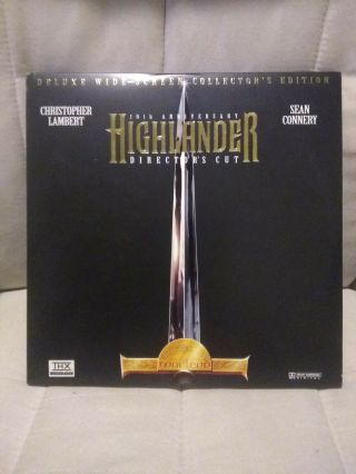 Highlander 10th Anniversary Director’s Cut Widescreen Thx Laserdisc - Very Rare
