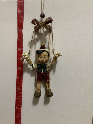 Pam Schifferl Disney Pinocchio Rare Ornament Puppet To Real Boy