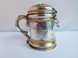Very Rare 17th Century Solid Silver Novelty Childs Money Box