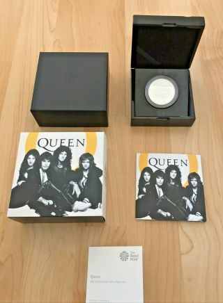 In Hand 2020 Queen Music Legends 2 Oz Silver Proof Box Mintage 500 Rare