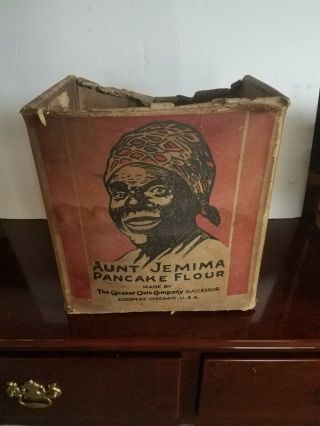 Vintage Auntie Jemima Box C.  1930 Black Americana Rare