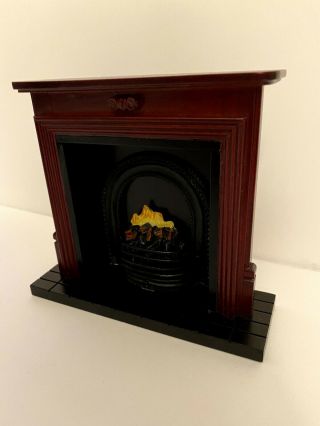 Dollhouse miniature 1:6 scale fireplace Playscale Barbie scale 2