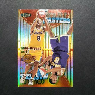 Kobe Bryant Lakers 97 - 98 Fleer Ultra Court Masters Rare Insert 3 Of 20 Cm
