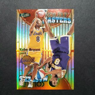 Kobe Bryant Lakers 97 - 98 Fleer Ultra Court Masters RARE INSERT 3 of 20 CM 2