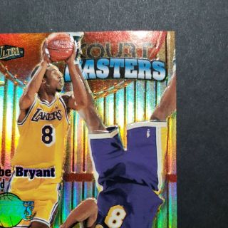 Kobe Bryant Lakers 97 - 98 Fleer Ultra Court Masters RARE INSERT 3 of 20 CM 6