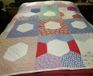 Rare Vintage Canadian Red Cross Hand Sewn Patchwork Quilt Blanket WW2 Militaria 4