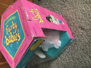 Vintage 1999 Furby Babies 70 - 940 Yellow Pink White Gray Eyes RARE 3