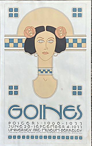 David Lance Goines Rare Vintage 1977 " Goines " Collector Lithograph Print