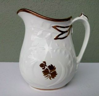 Anthony Shaw - Antique Tea Leaf Ironstone Lily Of The Valley Pitcher