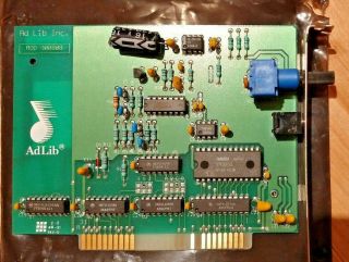AdLib ISA 8bit Sound Card (1990) RARE Yamaha YM3812 OPL2 2
