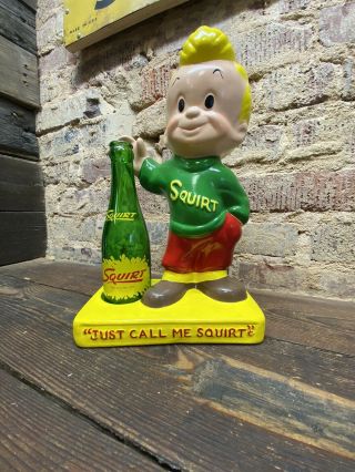 Squirt Soda Bottle Holder Store Display Rare Sign Gas Station Country Store