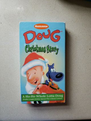 Nickelodeon Doug Christmas Story Vhs Tape Rare