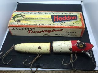 Vintage Heddon Giant Jointed Vamp Fishing Lure W Box