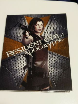 Resident Evil (2) Apocalypse / 4k Ultra Hd Blu Ray Uhd 2 Discs.  Rare Digibook