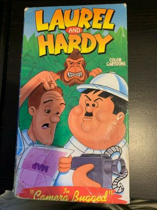 Laurel And Hardy Color Cartoons - Larry Harmon - Rare & Oop 45 Minute Vhs Tape