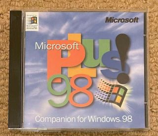 Microsoft Windows Plus 98 W/license Key - Rare / Vintage