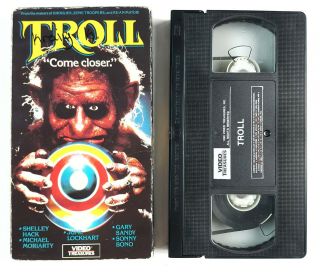 Troll (vhs,  1990) Rare Fantasy Adventure Comedy Horror 80 