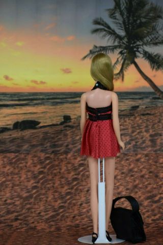 Handmade OOAK Outfit For Vintage No Bangs Francie Barbie Doll Dress Swimsuit set 3