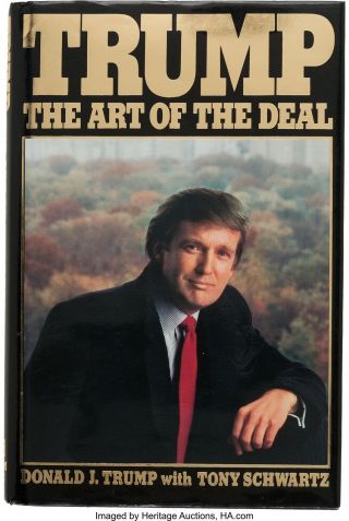 Donald Trump Autographed Book From The Oprah Show 1988.  Very Rare Obo
