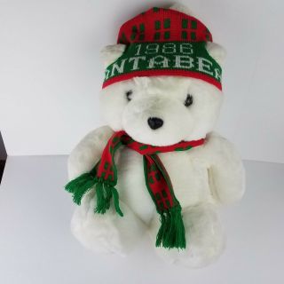 1986 Santa Bear Dayton Hudson Plush Toy Stuffed Animal Vintage Hudsons Euc