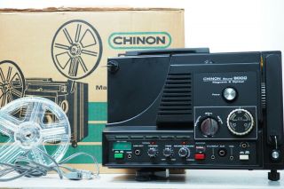 " Rare Nmint " Chinon Sound 9000 8 Magnetic & Optical 8mm Movie Projector