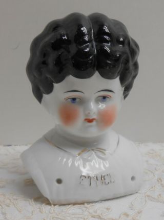 Antique Porcelain " Ethel " Doll Head - Marked Germany