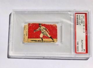1921 W516 - 2 - 2 - Ty Cobb - Hand Cut - Psa Authentic - Hof - Detroit Tigers - Rare
