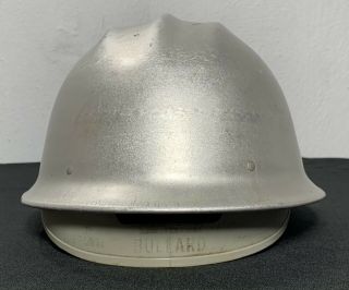 Vintage E.  D.  Bullard Co.  Hard Boiled Aluminum Hard Hat Men’s Safety Rare 4