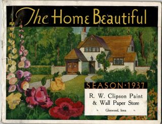Antique Vintage Home Wallpaper Sample Book 1937 Glenwood Ia Decor