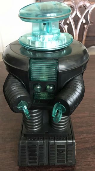Remco Lost In Space Robot Rare All Black With Factory Tourquise Parts
