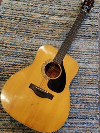 Rare Yamaha Fg - 180 Red Label Acoustic Guitar