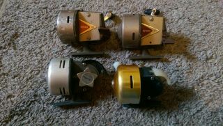 Vintage South Bend Futura 101 Spin Cast Fishing Reel X2 Plus 2 Others Usa Rare