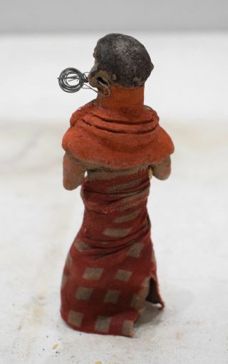 African Painted Clay Female Fertility Doll Samburu Kenya 2