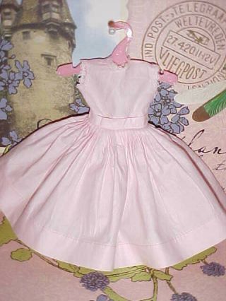 1958 Vogue 3161 Pink Cotton Dress For Jill & Friends