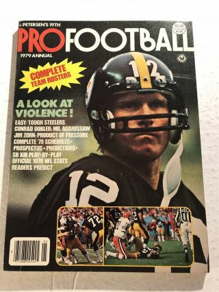 1979 Pro Football Annual Pittsburgh Steelers Terry Bradshaw Bowl Xiii