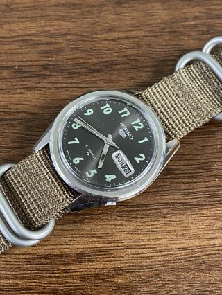 Rare Seiko 5 Us Military Mac - V Sog Vietnam 6119 - 8100 Wrist Watch All