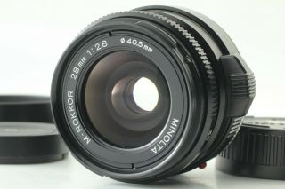 Attention Rare [ ] Minolta M - ROKKOR 28mm f/2.  8 Wide Lens,  Hood CL CLE JP 2