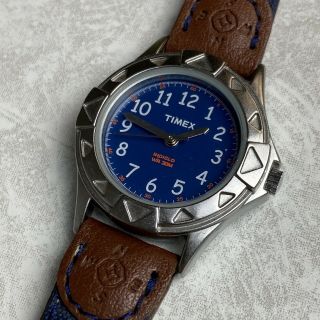 Timex Kids T379031 Wristwatch My First Outdoor Watch Indiglo Blue Brown