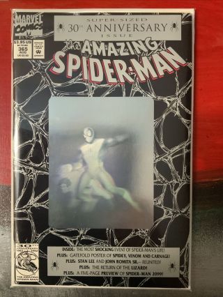 1992 Marvel Spider - Man 365 1st Spider - Man 2099 Rare Hot Key 9.  4 Nm
