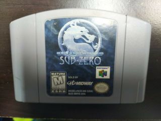 Mortal Kombat Mythologies: Sub - Zero (nintendo 64,  1997) Blockbuster Edition Rare