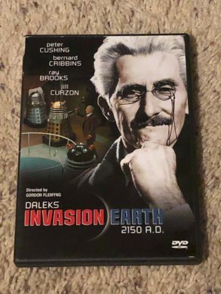 Daleks Invasion Earth 2150 A.  D.  Dvd Dr.  Who Peter Cushing Rare Doctor Anchor Bay