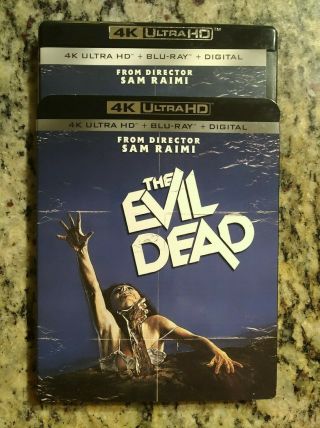 The Evil Dead 4k Ultra Hd Blu Ray 2 Disc Set & Rare Oop Slipcover