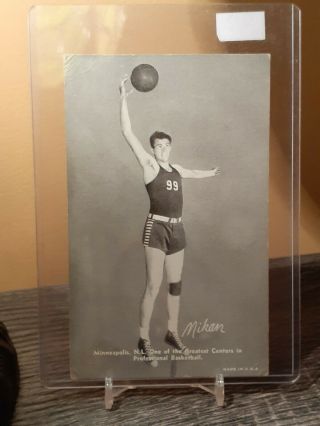 1948 Exhibits Basketball George Mikan Rookie Rc Rare